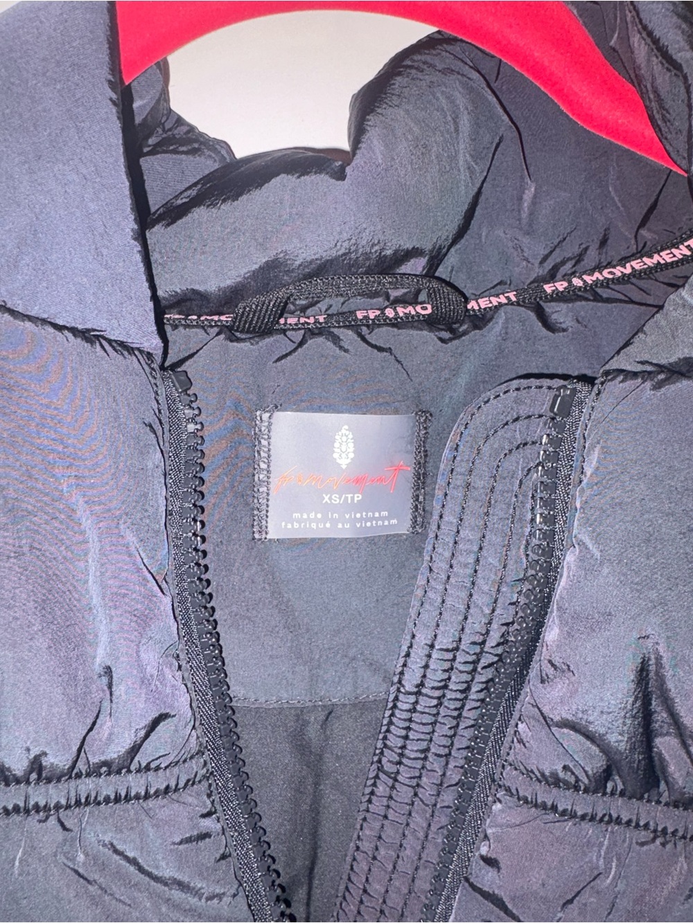 Free People Easy Breezy Puffer Vest XS Black NWT - Picture 6 of 6